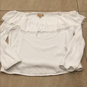 White off the shoulder blouse